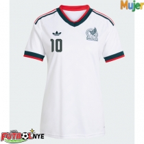 Camiseta México Alexis Vega #10 Visitante Equipación para mujer Mundial 2026 manga corta